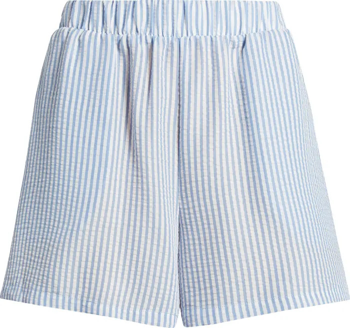 Noisy may Luna High Waist Seersucker Shorts | Nordstrom | Nordstrom