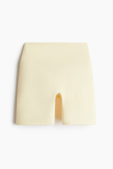 H & M - Sports cycling shorts with SoftMove - Yellow | H&M (UK, MY, IN, SG, PH, TW, HK)