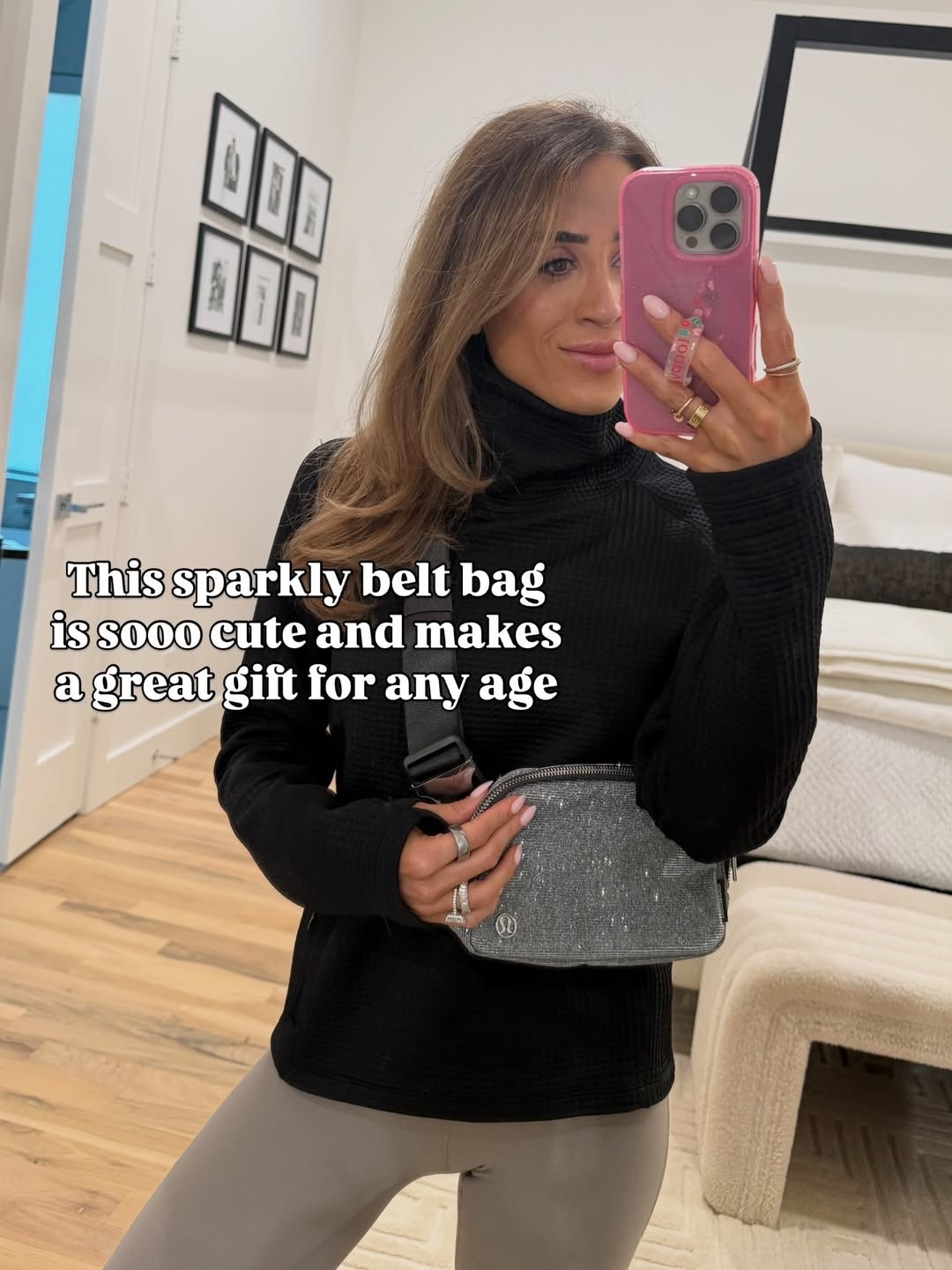 Obsessed with this glitter shimmery belt bag makes a great gift! 

#LTKGiftGuide #LTKFindsUnder100 #LTKFindsUnder50