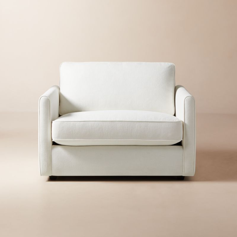 Malea White Performance Fabric Accent Chair | CB2 | CB2
