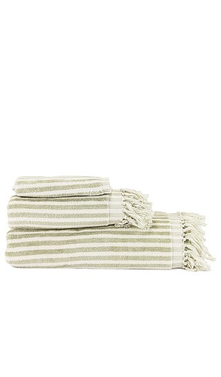 Bath Set in Lauren's Sage Stripe | Revolve Clothing (Global)