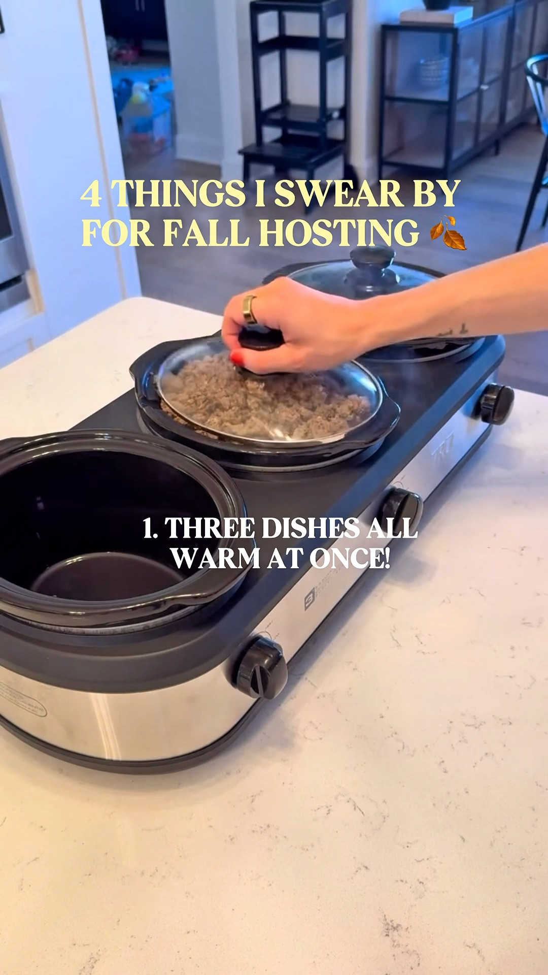#AD Fall hosting season is almost here 🍂 These are 4 things I swear by for making hosting at home SO much easier when you have friends and family coming over!! @wayfair 

  #Wayfair #WayfairPartner

#LTKSeasonal #LTKfoodie #LTKHome