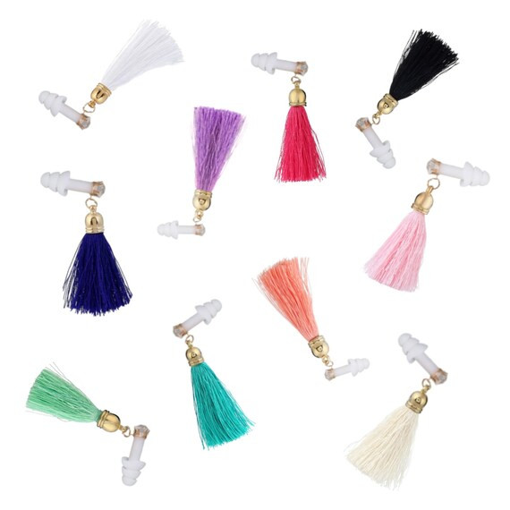 Vintage Glam Rhinestone Tassel Earplugs for Sleeping | Etsy (US)