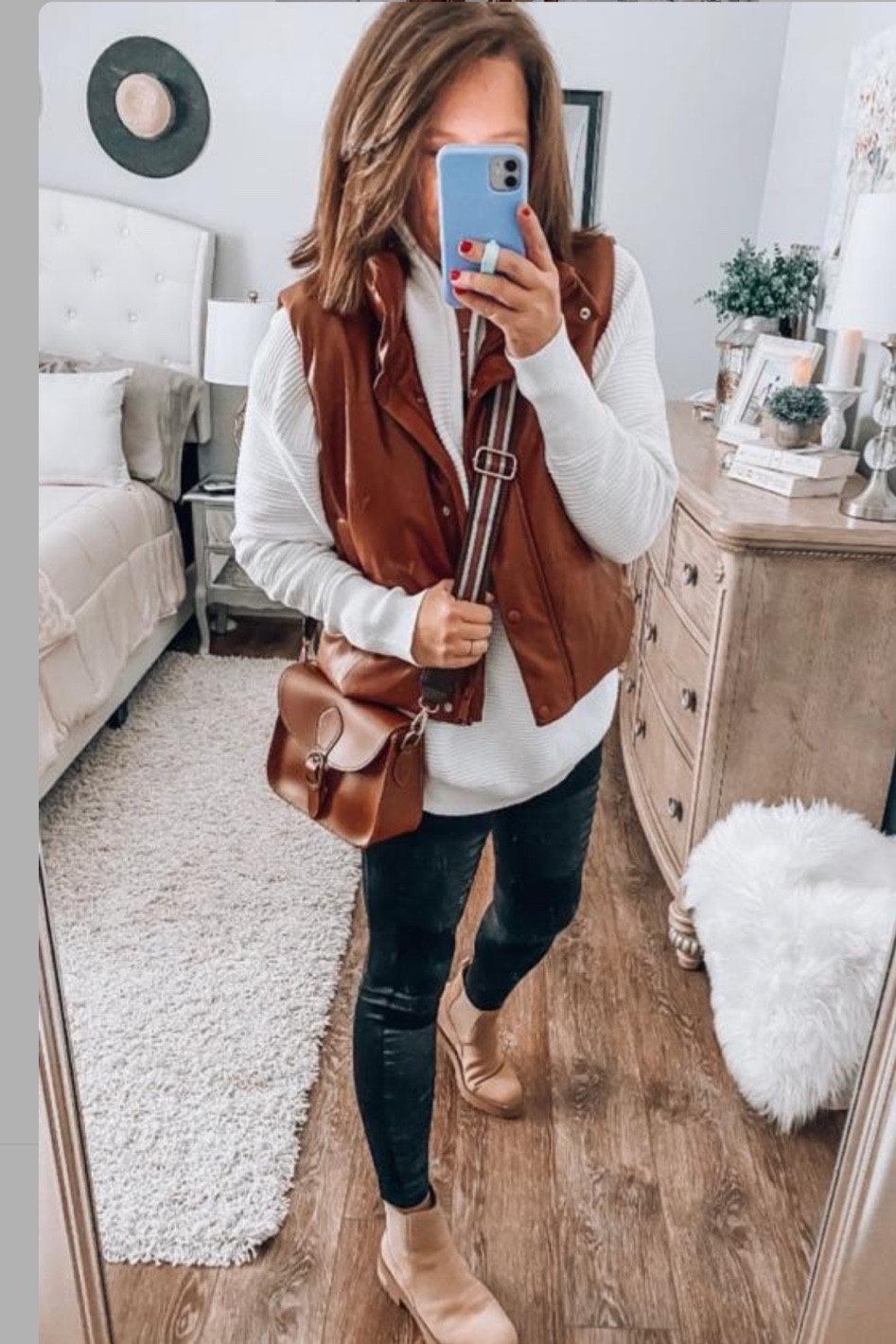 Brown puffer vest, 1/4 zip pullover comes in more colors, fits tts, moto leggings from Target fits tts, Steve Madden Chelsea boots. Saddle bag and straps from Amazon 

Amazon fashion, Amazon finds, Amazon deals, Black Friday, sales, thanksgiving outfit, boots, saddle bag, weekend outfit, winter outfit, Christmas , crossbody, bag straps #LTKunder50 

#LTKsalealert #LTKfindsunder50 #LTKstyletip