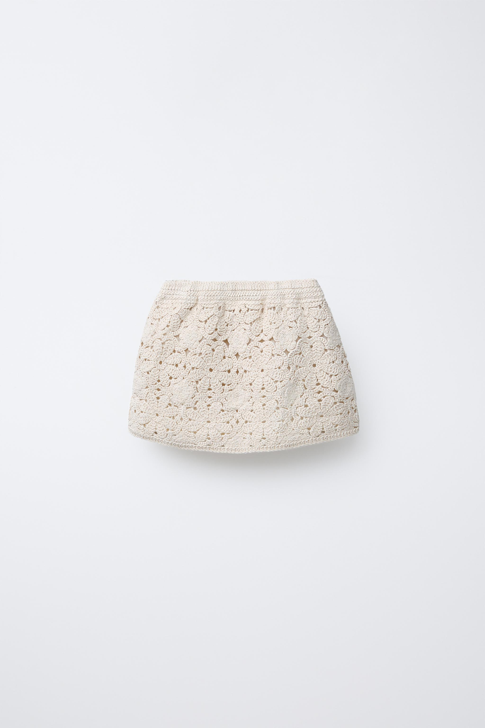 CROCHET KNIT SKIRT | Zara US