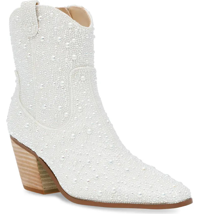 Betsey Johnson Diva Embellished Western Bootie | Nordstrom | Nordstrom