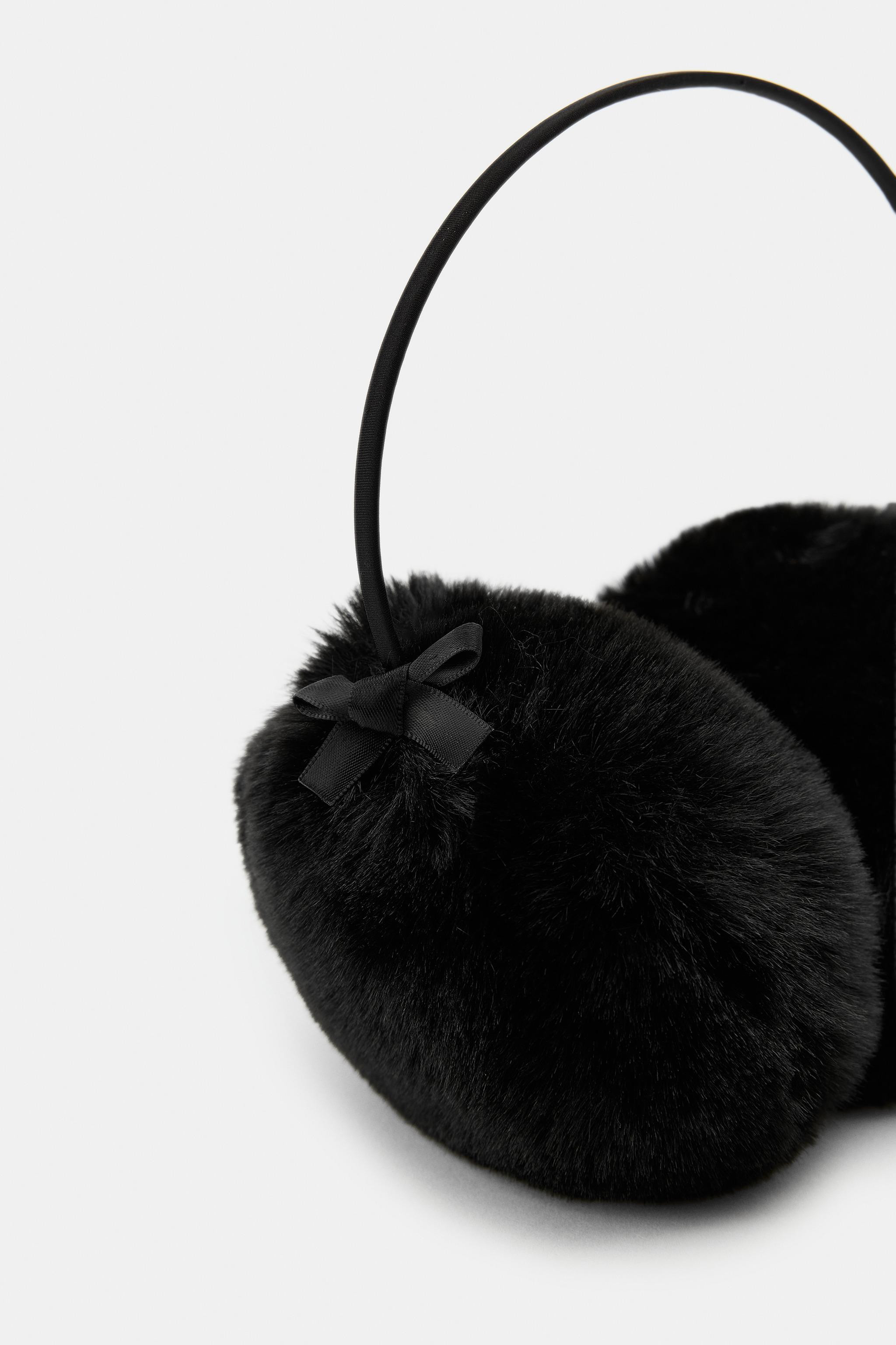 FAUX FUR BOW EARMUFFS | Zara US