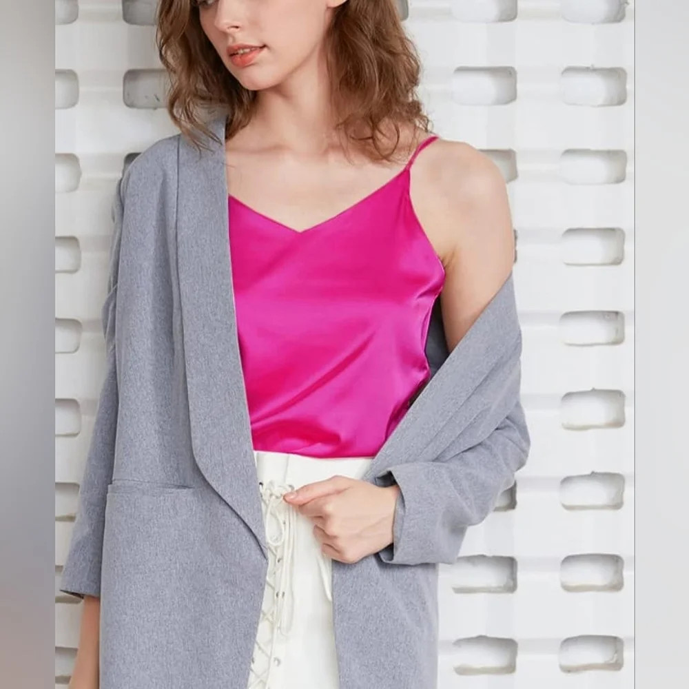 Hot Pink\u200e Satin Cami | Poshmark