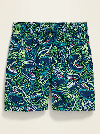Dinosaur Camo-Print Swim Trunks for Toddler Boys | Old Navy (US)