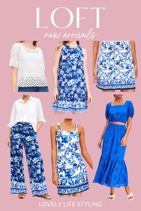 Love these blue and white new arrivals!!
These outfits would be great for vacation!
Vacation outfit 
Vacation dress
Loft outfits 


#LTKsalealert #LTKSeasonal #LTKover40
