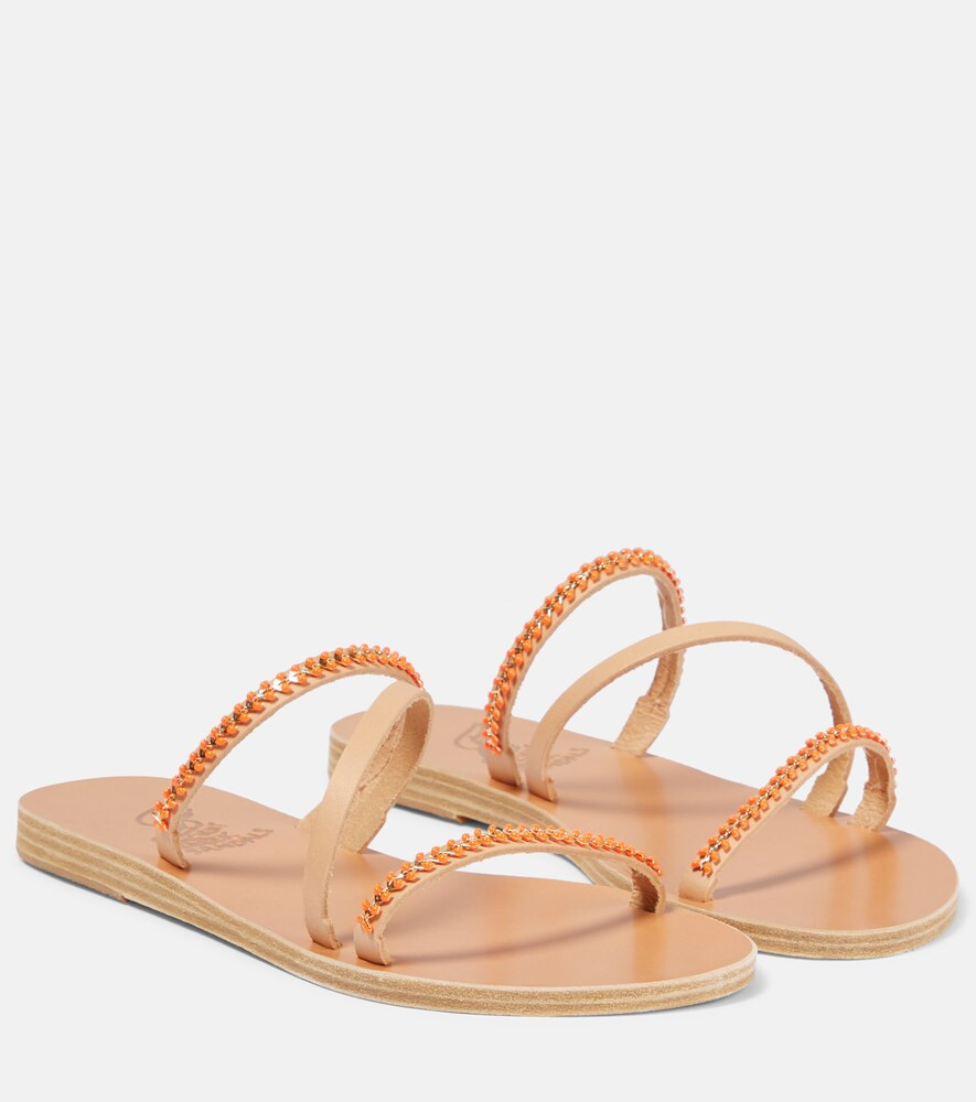 Ancient Greek Sandals Apli Polytimi embellished leather sandals | Mytheresa (UK)