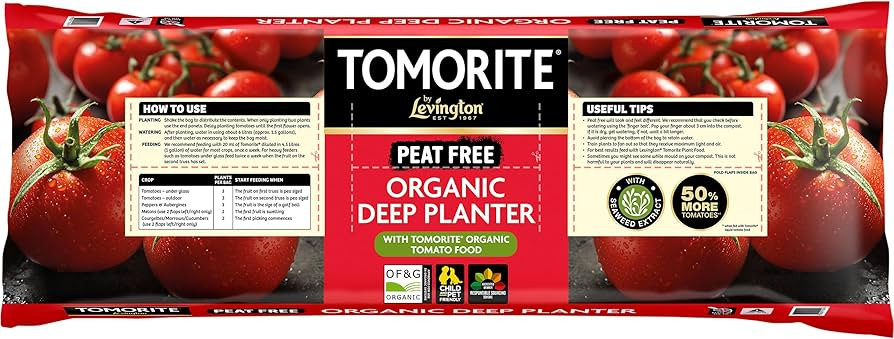 Tomorite PEAT FREE Organic Deep Planter - 3 Plant Size, Brown | Amazon (UK)