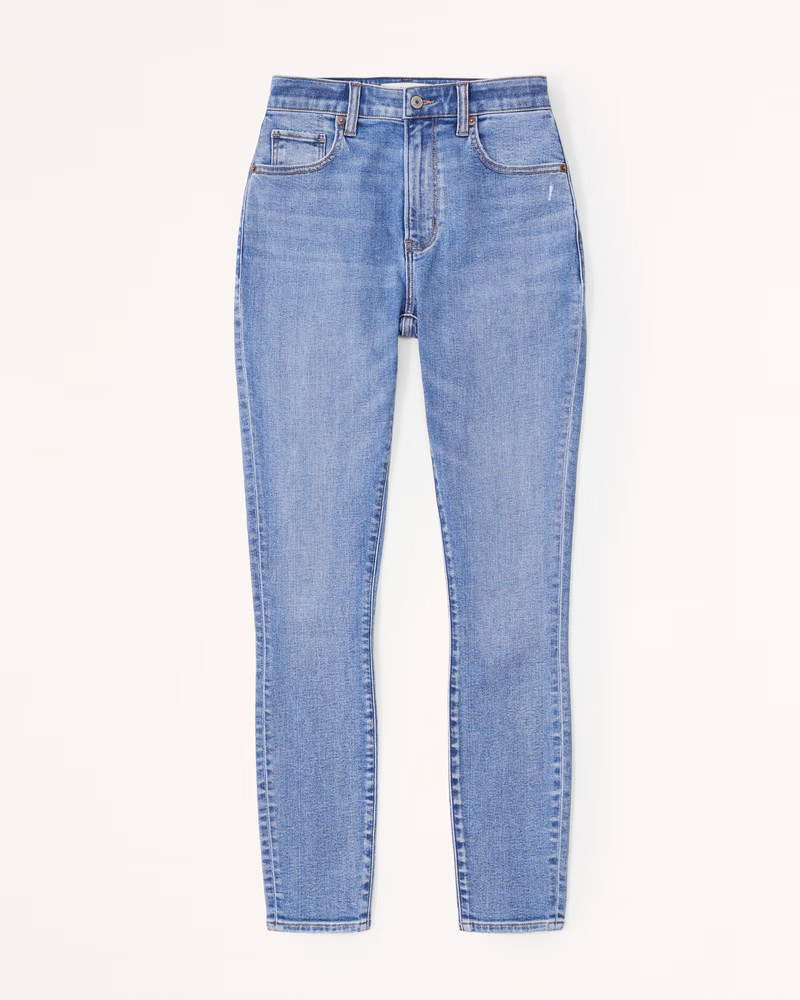 Curve Love High Rise Super Skinny Ankle Jean | Abercrombie & Fitch (US)