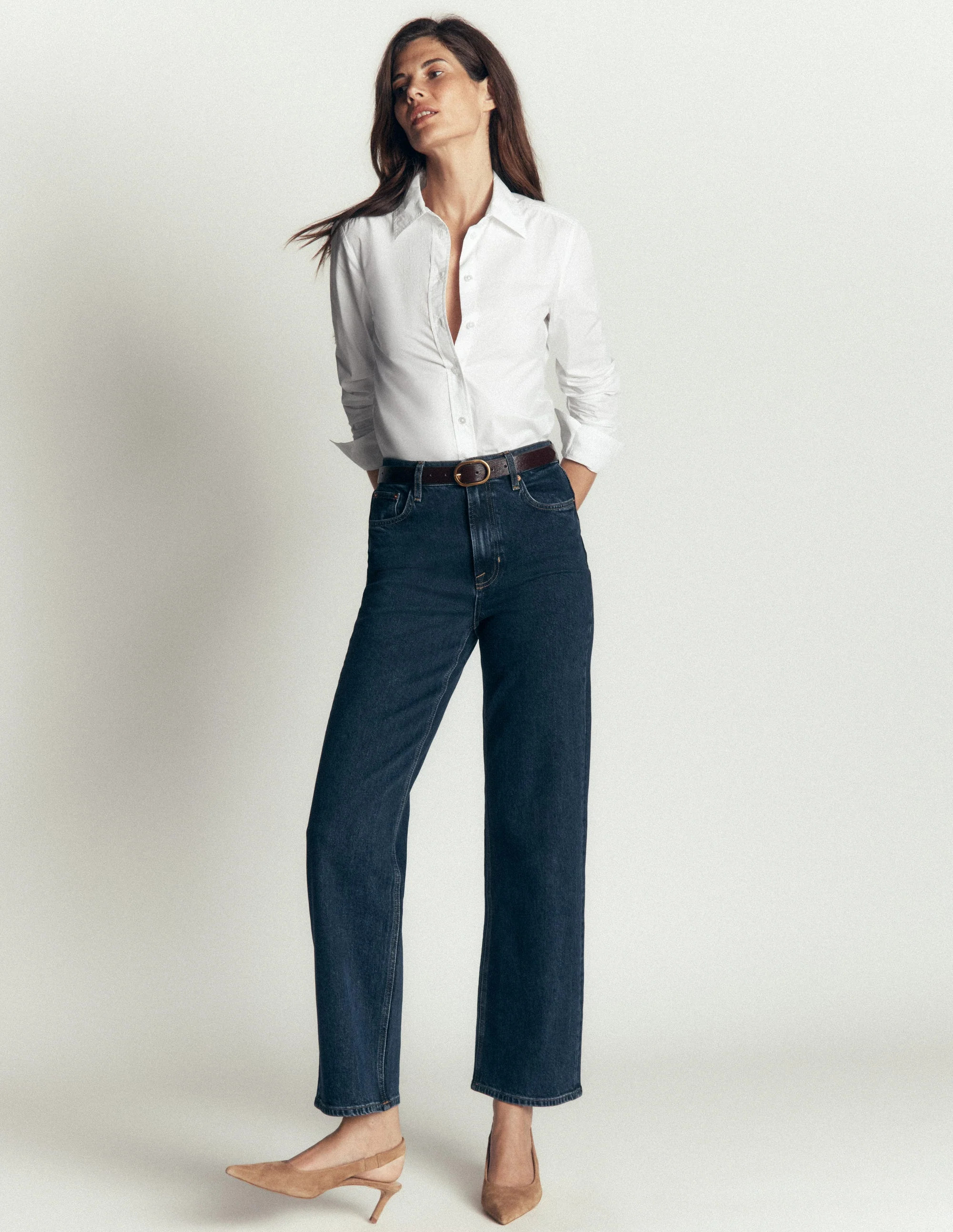 The New Sienna Cotton Shirt-White | Boden (US)
