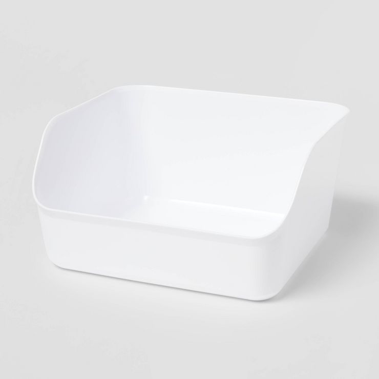 Large Open Front Flexible Storage Bin White - Brightroom™ | Target