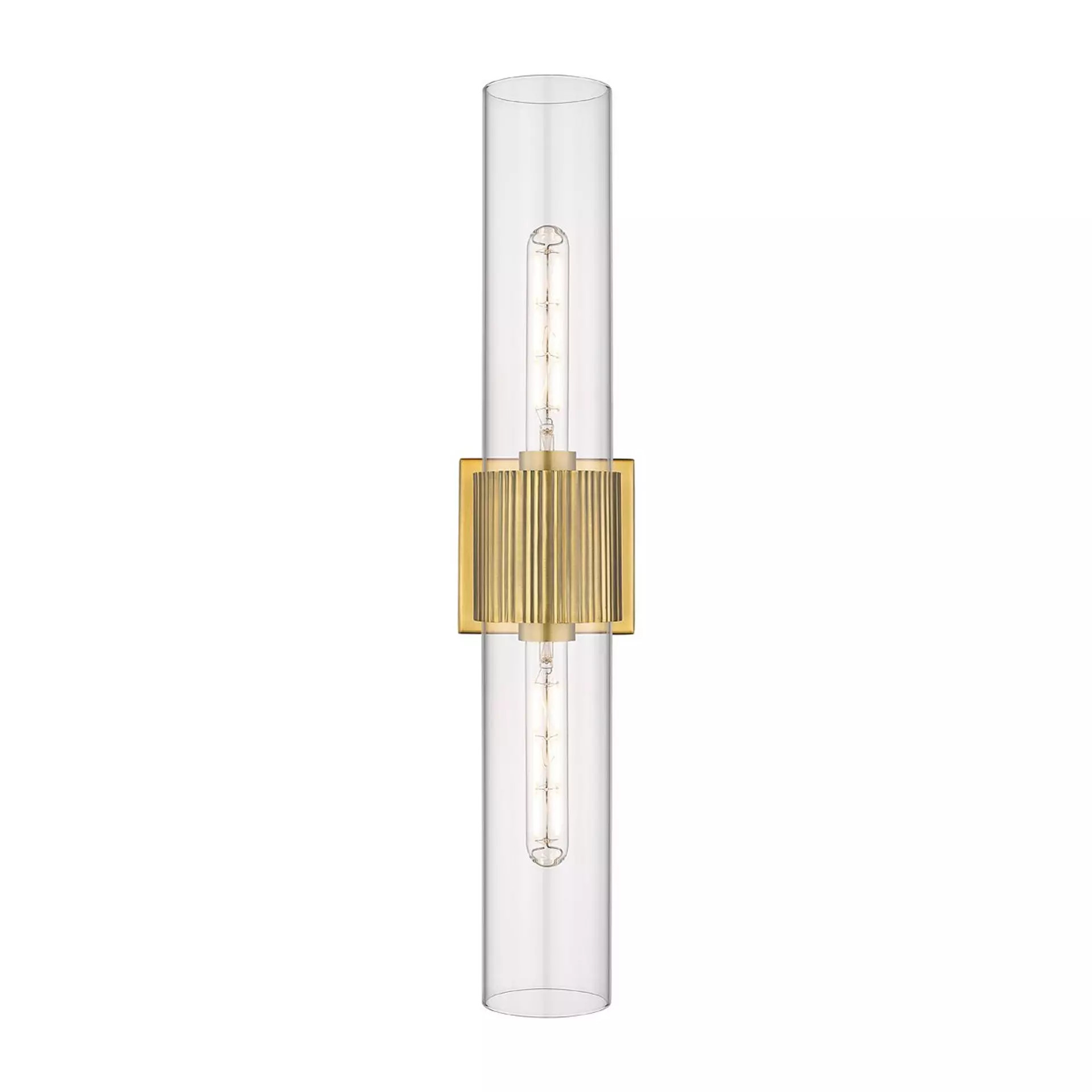 Mirza Clear Glass Bath Sconce - 2 Light | Shades of Light