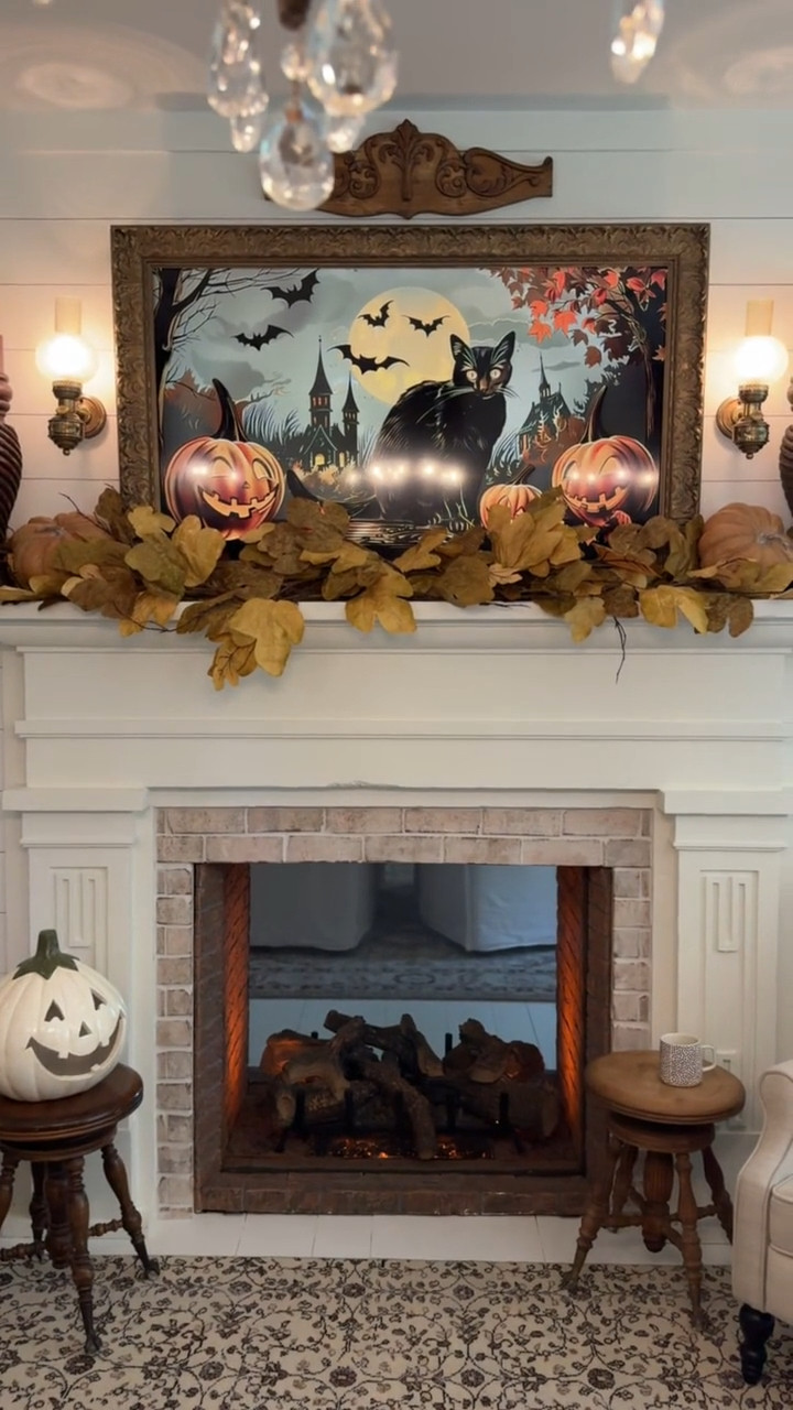 Here is a quick Fall-inspired fireplace mantel look.  

 #LTKSeasonal #LTKHome