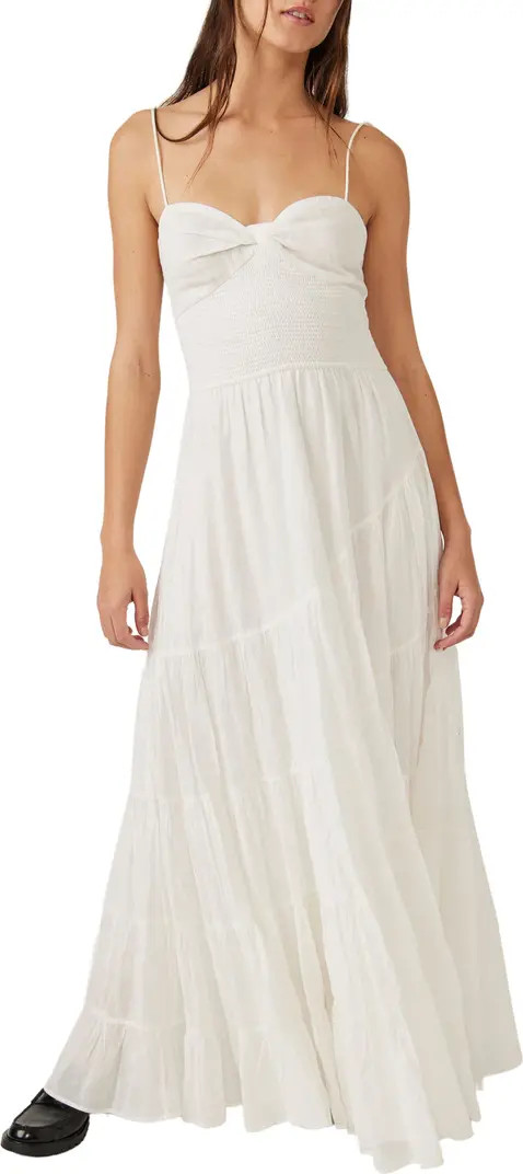 Free People Sundrenched Smocked Waist Tiered Cotton Maxi Dress | Nordstrom | Nordstrom
