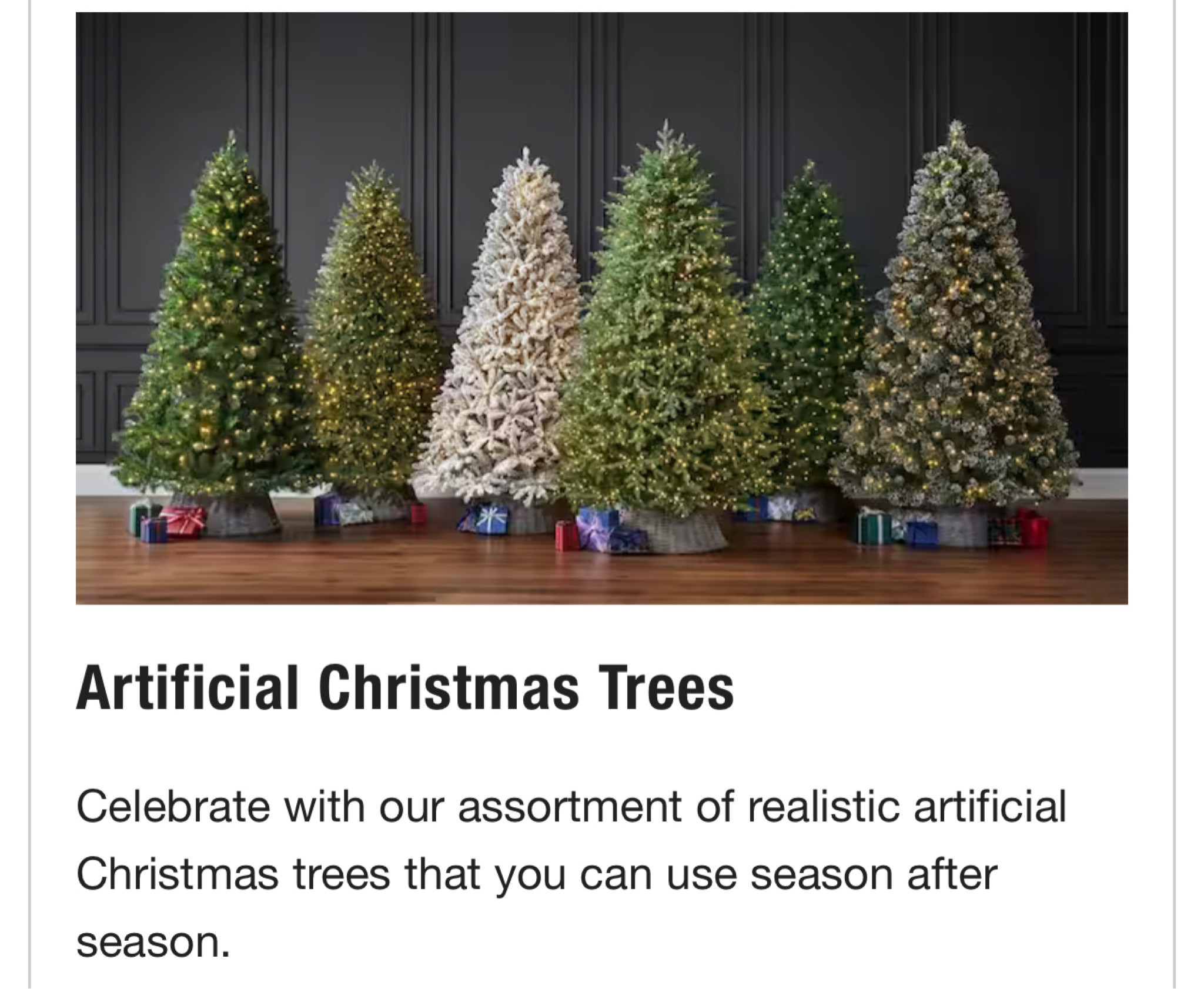 VIRAL Home Depot Christmas Tree!! The Grand Duchess Tree and other options! Shop the Home Depot, artificial Christmas trees from my TikTok and Reels. Linked in order they appear in the video.

1. Grand Duchess
2. Westwood Fir
3. Barbour Spruce 
4. Sparkling Amelia Pine
5. Wesley Pine 
6. Noble Jackson Fir
7. Ashton Balsalm
8 Flocked Options
Trees come in 7.5, 9, 12 feet. Also choose slim or full. Look at light count and base diameter to help make your decision. The original TikTok Tree is the Grand Duchess and it’s low in stock. 

#LTKhome #LTKHoliday #LTKVideo