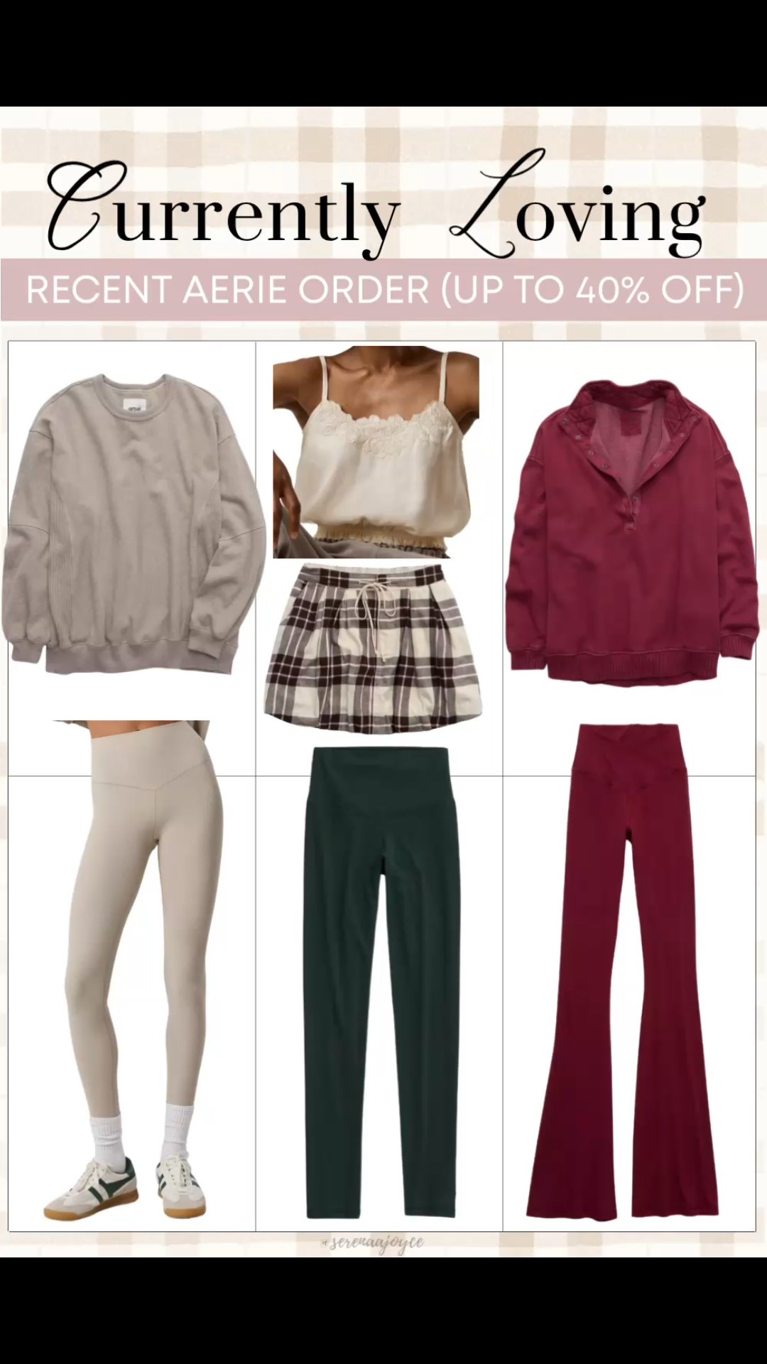 Aerie fall outfit inspiration and loungewear I'm loving! This was my most recent order for Fall.

Sweatshirts are 30% off and leggings are 40% off! 

 #ltkseasonal #ltksalealert #ltkfindsunder50

#LTKFallSale #LTKFindsUnder100