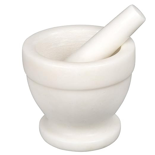 Creative Home Natural Marble Mortar and Pestle Set Guacamole Molcajete Bowl Kitchen Spices Herbs ... | Amazon (US)