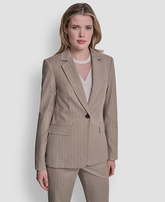 Women's Vertical Pinstripe Blazer | Macy's