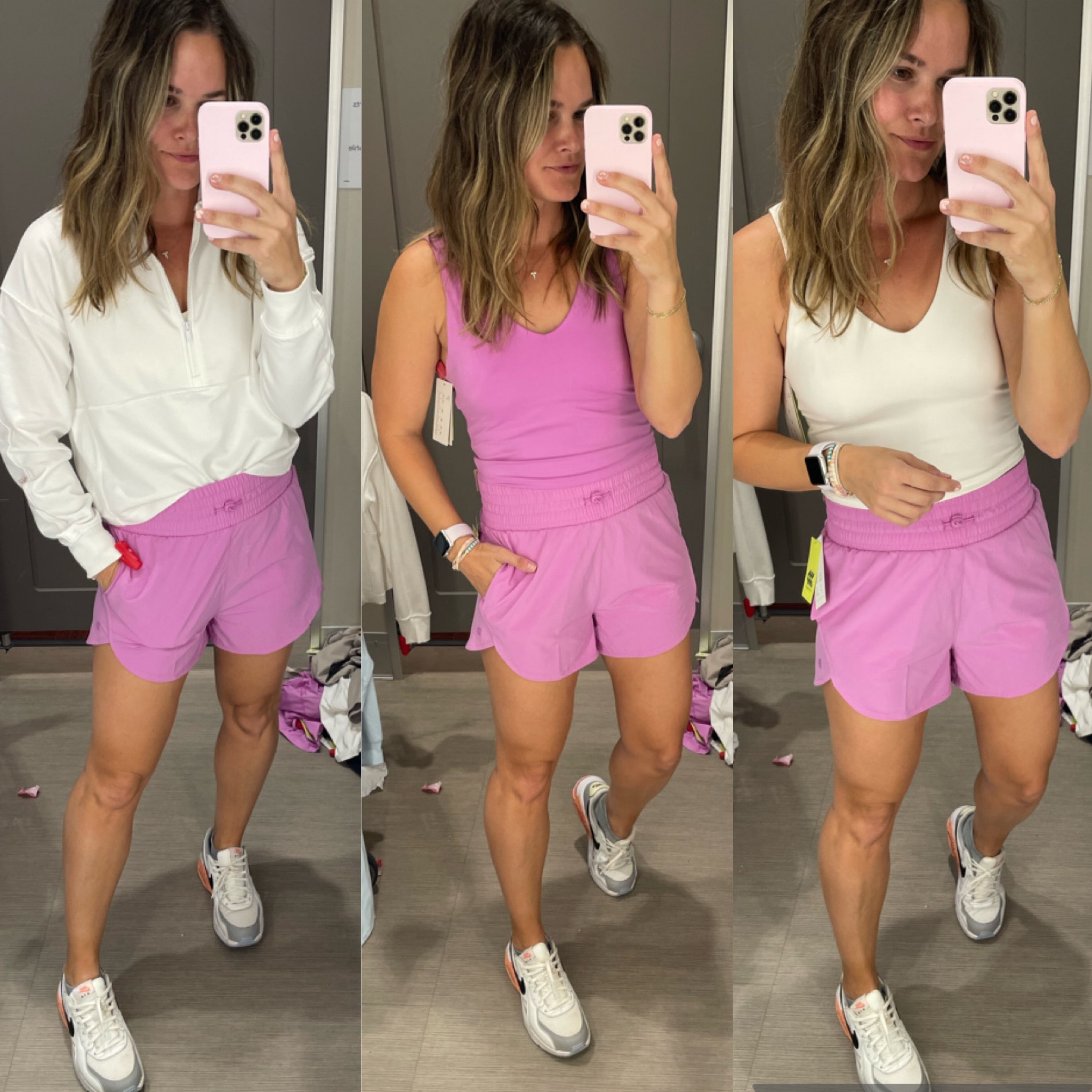 Comment “LINK” to get links directly to your messages. I AM LOVING this new color. Top reminds me of lulu- shorts are high rise so comfy- and they have a ton more to mix and match with. Linking it all and full try on in my stories ✨ 
.
#target #targetfinds #targetfashion #sharemytargetstyle #workoutclothes #targetstyle #casualoutfit #loungewear #momstyle #casualstyle

#LTKfit #LTKstyletip #LTKsalealert