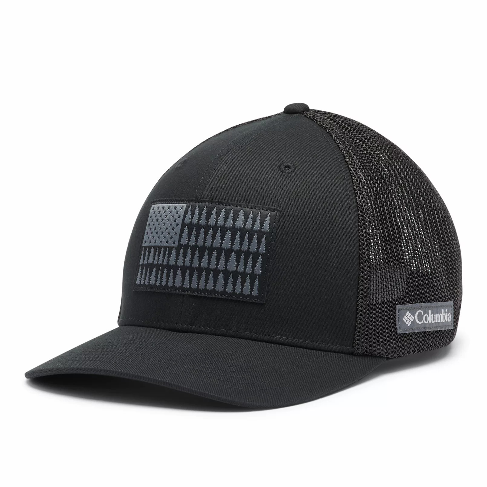 Men's Columbia FlexFit Mesh Tree Flag Fitted Cap | Kohl's