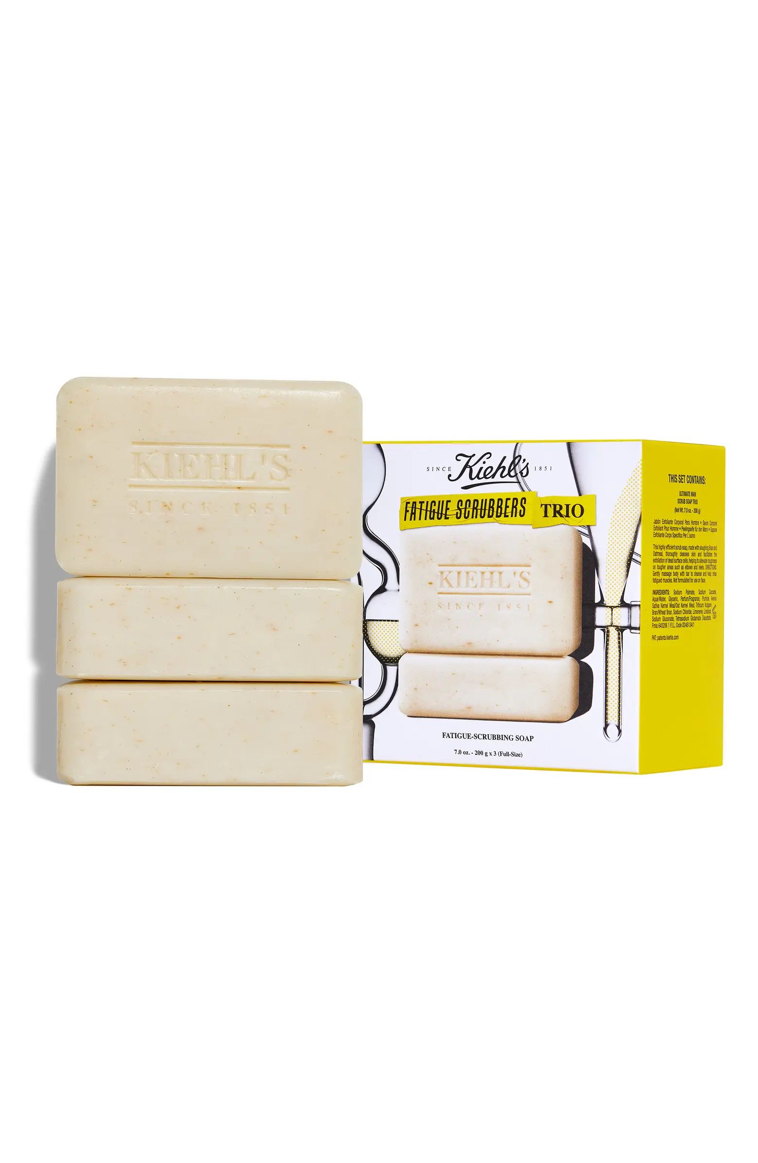 Kiehl's Since 1851 Fatigue Scrubbers Trio $60 Value | Nordstrom | Nordstrom