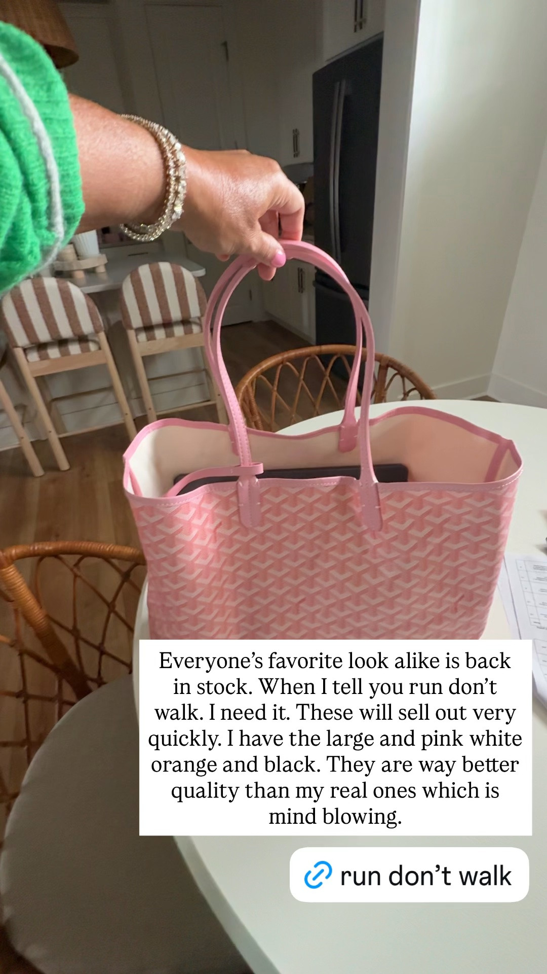 The best Amazon look alike for the Goyard bag I’ve ever found it sells out all the time run don’t walk

#LTKmomlife #LTKSeasonal #LTKootd