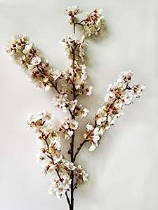 39 Inch Romantic Artificial Branches of Peach Cherry Blossom Silk Flowers Home Wedding Decoration Fl | Amazon (US)