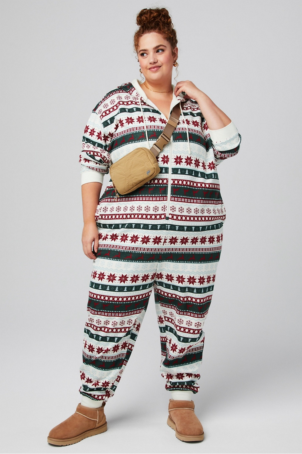 Cozy Fleece Hooded Onesie | Fabletics