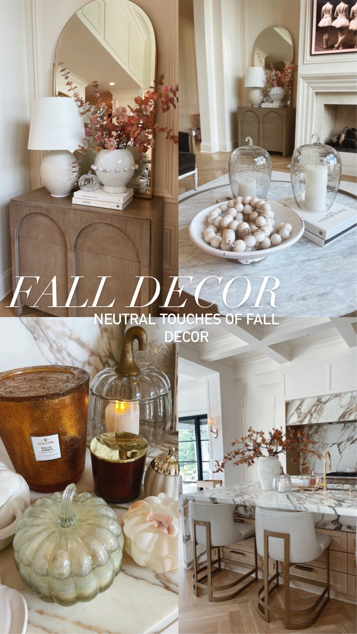 Neutral fall decor in my home. 

#LTKSeasonal