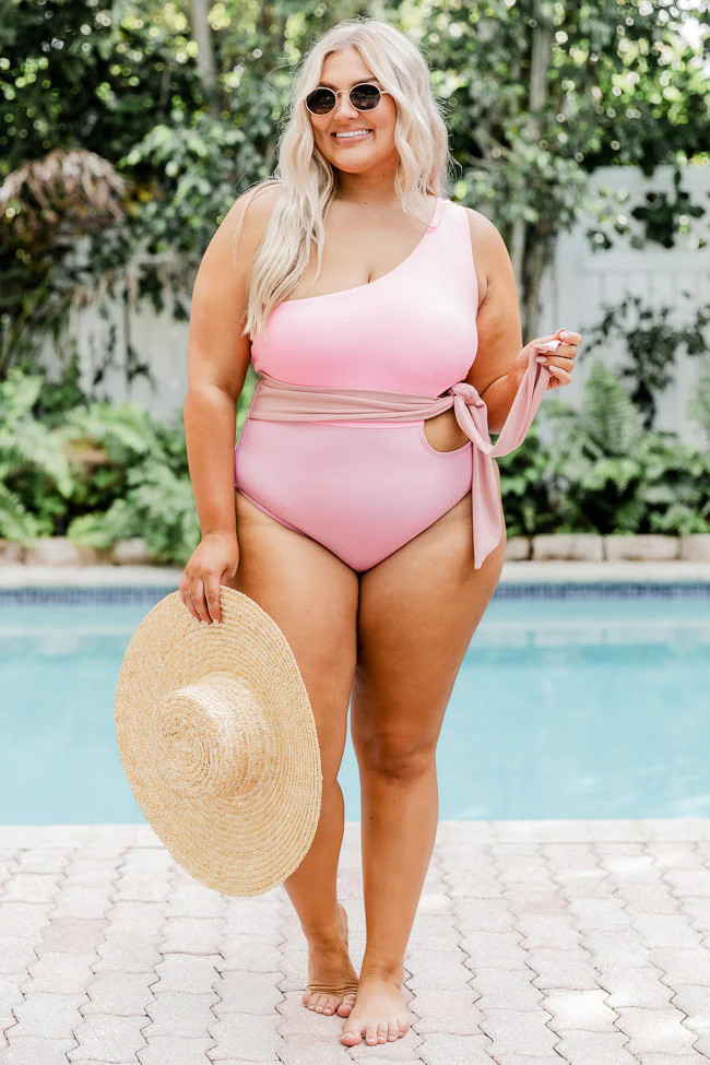 Soaking Up The Sun Pink One Piece Swimsuit | Pink Lily