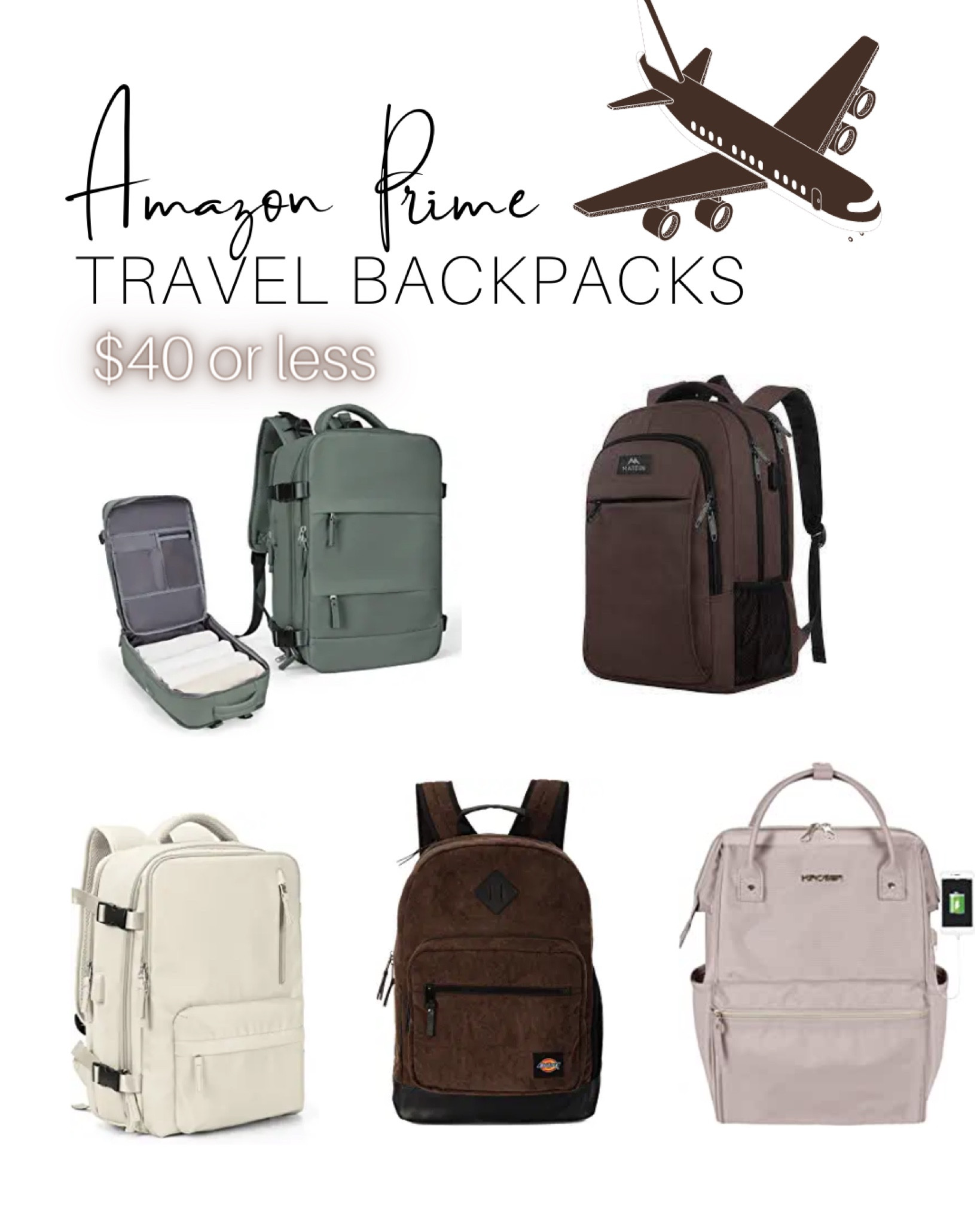 My favorite carry-on travel backpacks that cost $40 or less! 

Amazon Travel Essentials
Amazon Prime Travel
Amazon Prime Travel Backpacks
Amazon Prime Carry On
USB Backpack
Waterproof Backpack
Neutral Backpacks

#LTKtravel #LTKSeasonal #LTKunder50