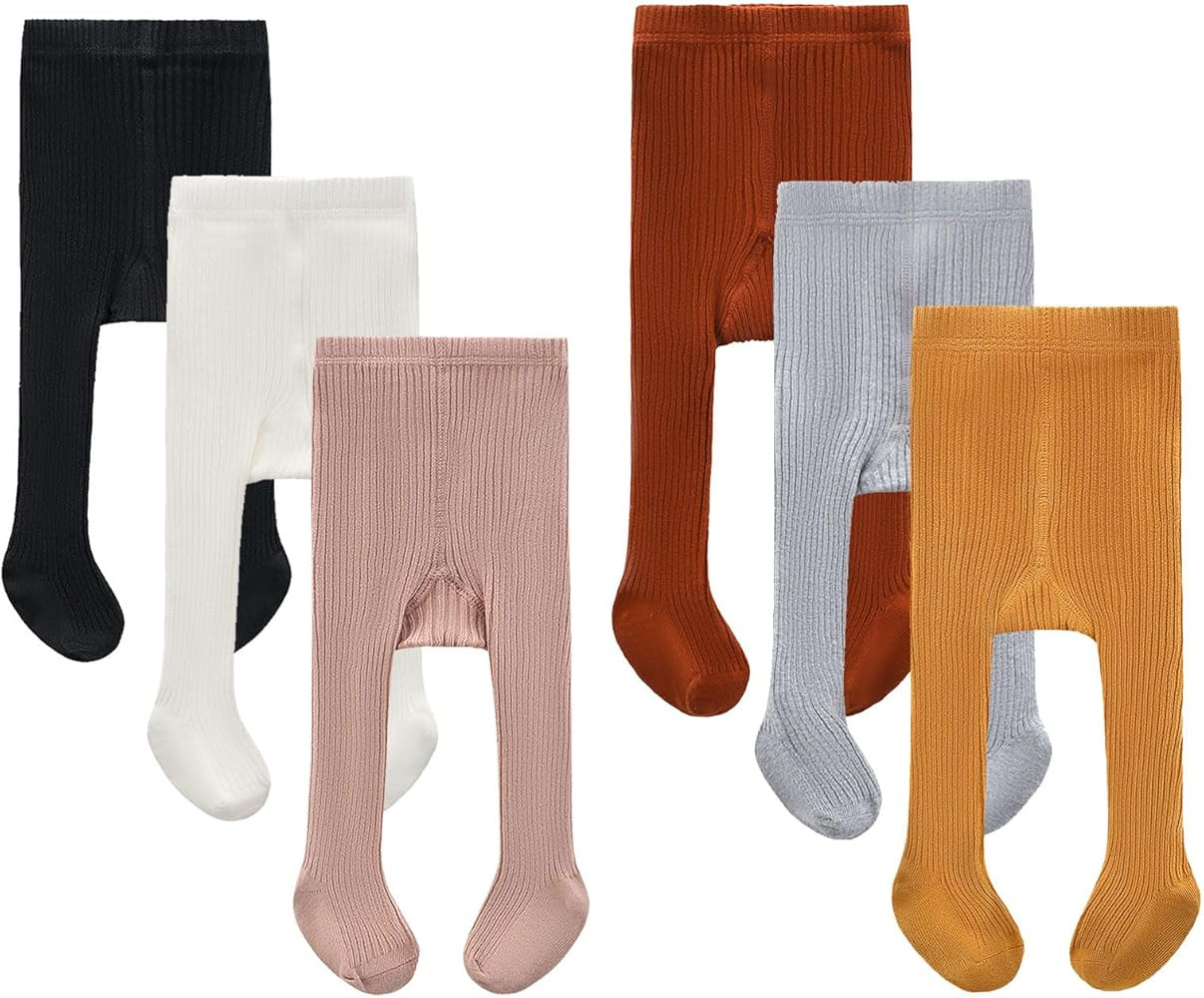 CECORC Baby Girls Tights Toddler Cable Knit Leggings Thick Cotton Infant Stockings Pantyhose 1-10... | Amazon (US)