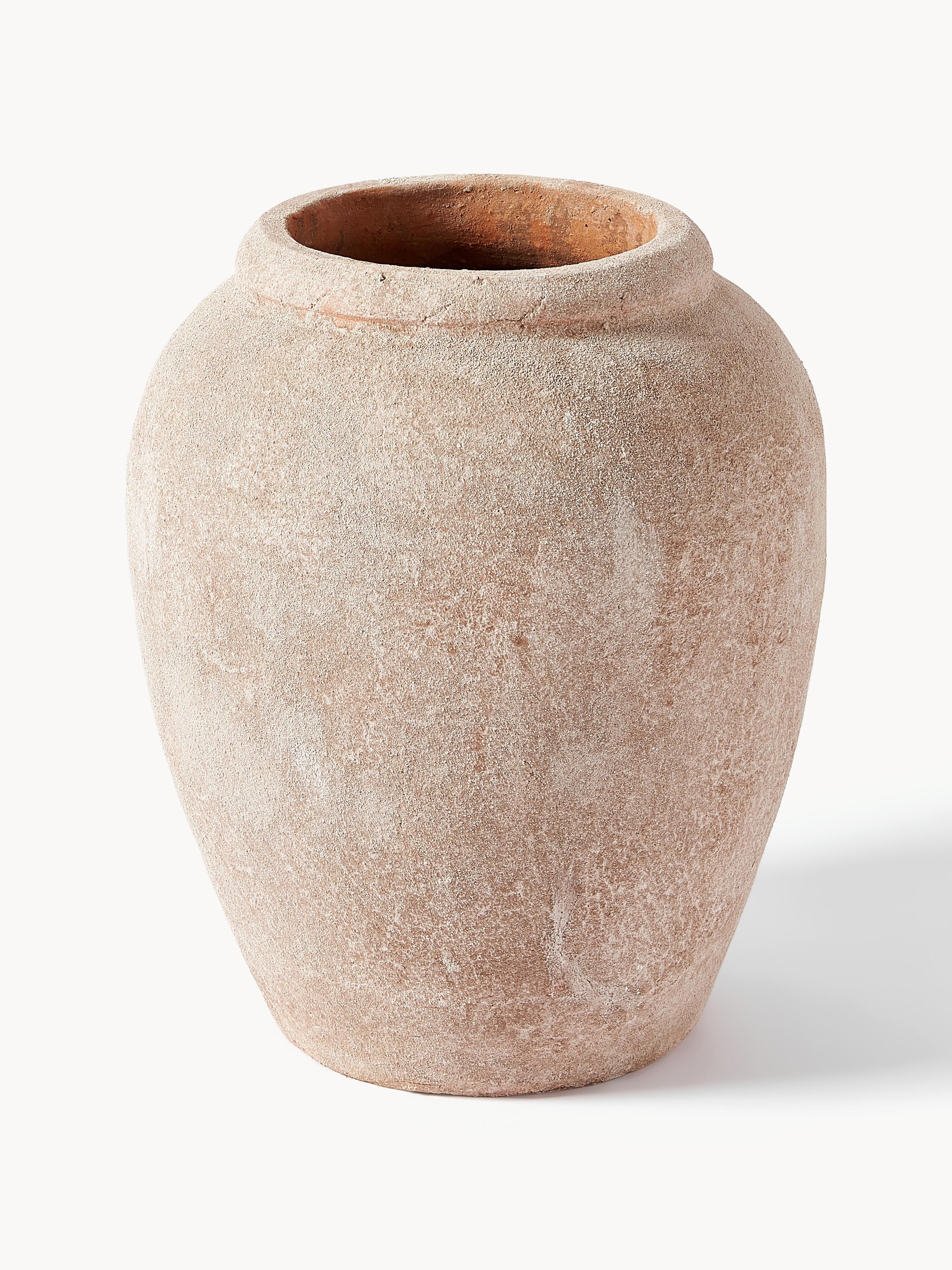 Große Bodenvase Leana mit Sand-Finish, H 50 cm | Westwing EU