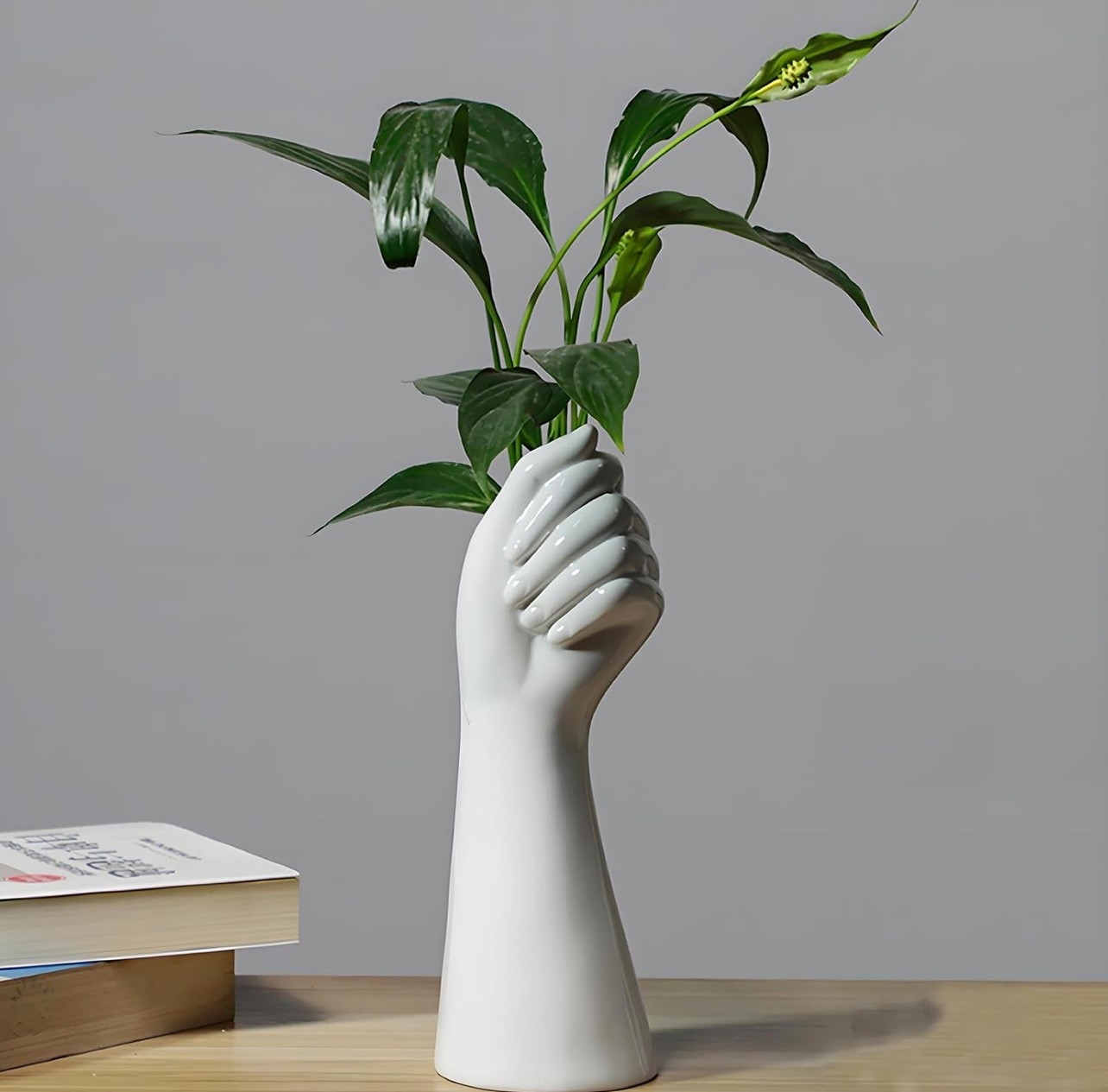 Ceramic vase! I spray painted mine to add more texture and match my room decor! 