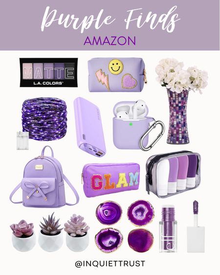 Love everything purple!! Here are some cute purple stuff on Amazon!

#amazonfinds #giftsforher #beautyfinds #homedecor

#LTKunder50 #LTKhome #LTKbeauty