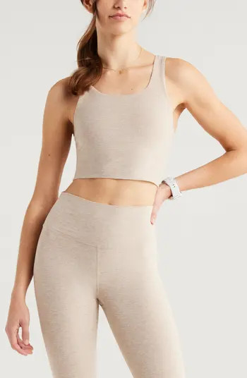 Renew Mélange Support Crop Tank | Nordstrom