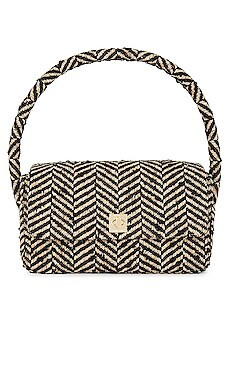 ANINE BING Nico Bag in Cream & Black Fishbone from Revolve.com | Revolve Clothing (Global)