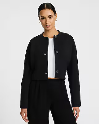 Cropped Bomber Jacket | Express