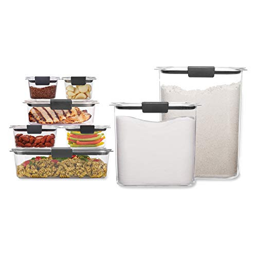 Rubbermaid Brilliance Storage 16-Piece Plastic Lids|BPA Free, Leak Proof Food Container | For Fri... | Amazon (US)