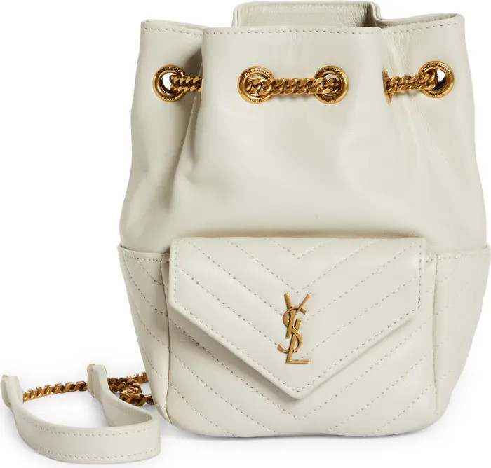 Saint Laurent Mini Joy Matelassé Leather Bucket Bag | Nordstrom | Nordstrom