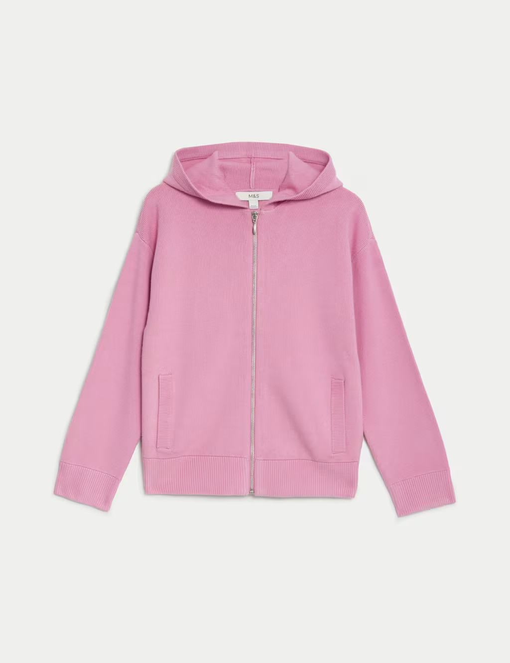 Soft Touch Knitted Zip Up Hoodie | Marks & Spencer (UK)