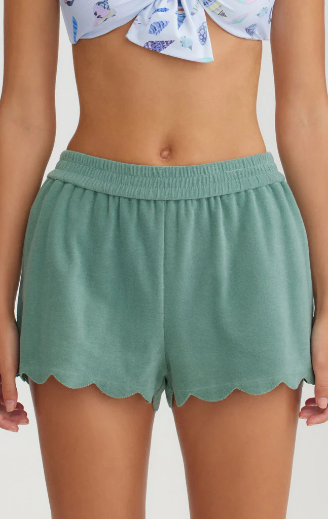 Terry Shorts in Green | Marysia Swim