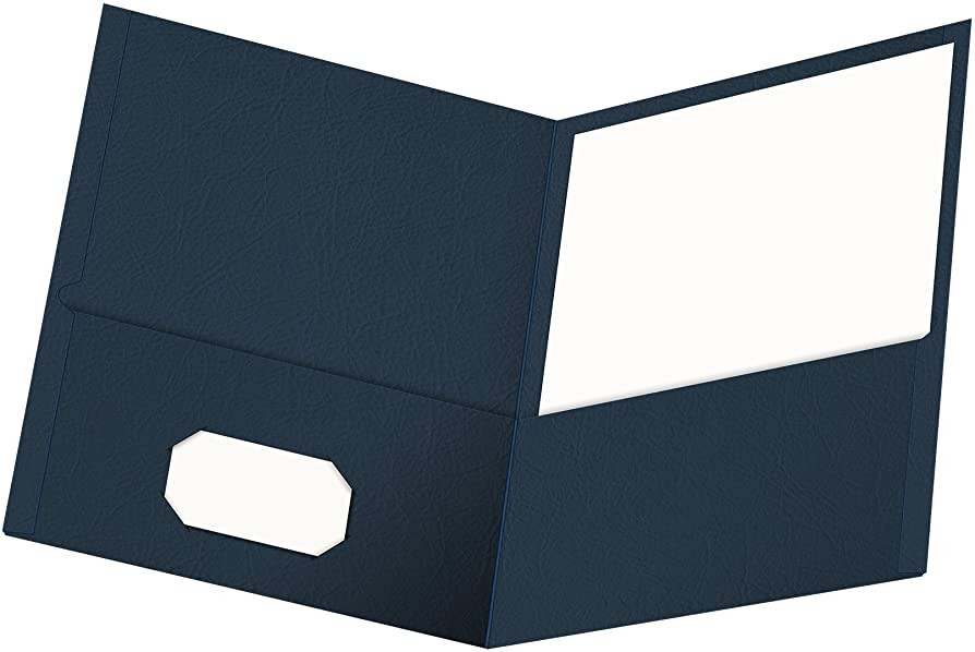 Oxford Twin-Pocket Folders, Textured Paper, Letter Size, Dark Blue, Holds 100 Sheets, Box of 25 (... | Amazon (US)
