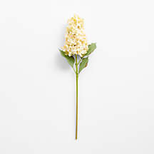 Faux White Cone Hydrangea Stem 31" | Crate & Barrel | Crate & Barrel