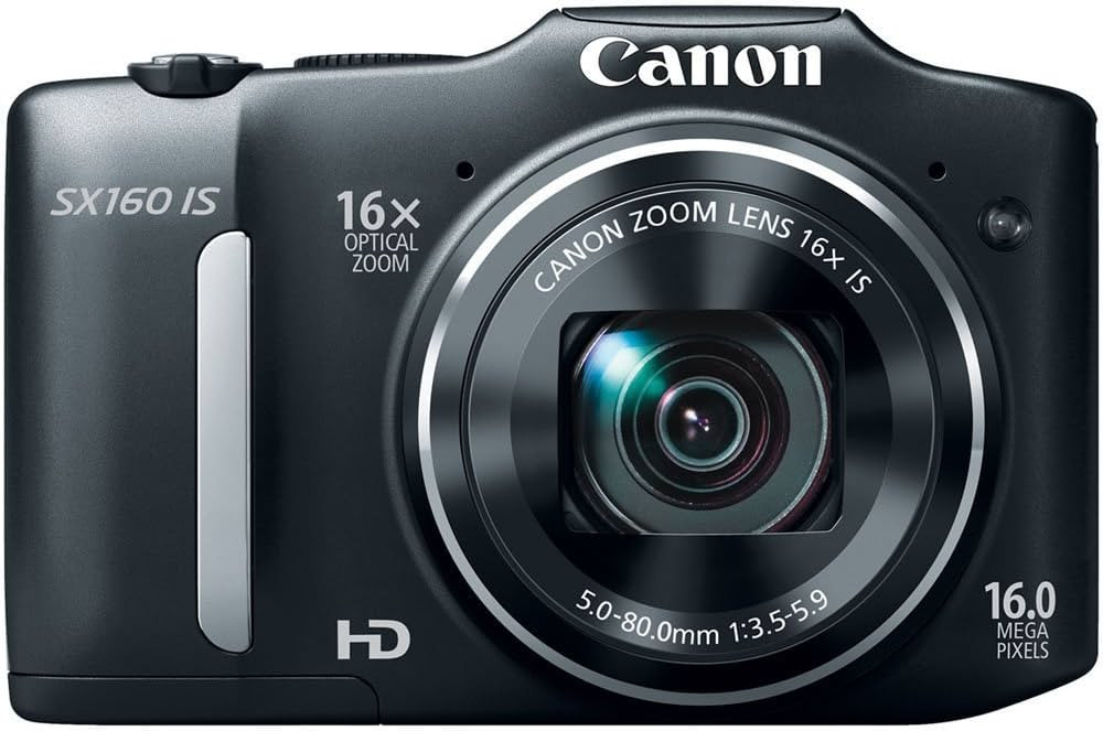 Canon PowerShot SX160 is 16.0 MP Digital Camera with 16x Wide-Angle Optical Image Stabilized Zoom... | Amazon (US)