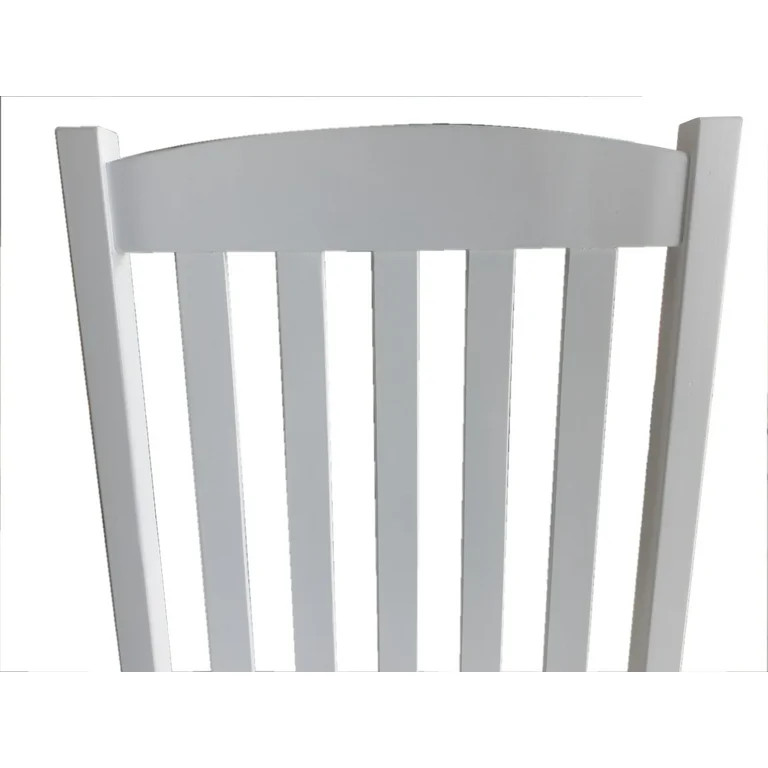 Mainstays Outdoor Wood Porch Rocking Chair, White Color, Weather Resistant Finish - Walmart.com | Walmart (US)